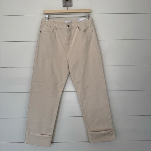 Ann Taylor Loft Women’s 29 The Straight Cream Jeans New - Picture 1 of 8